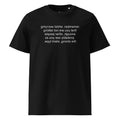 remember. the strong, silent type - organic cotton t-shirt - black